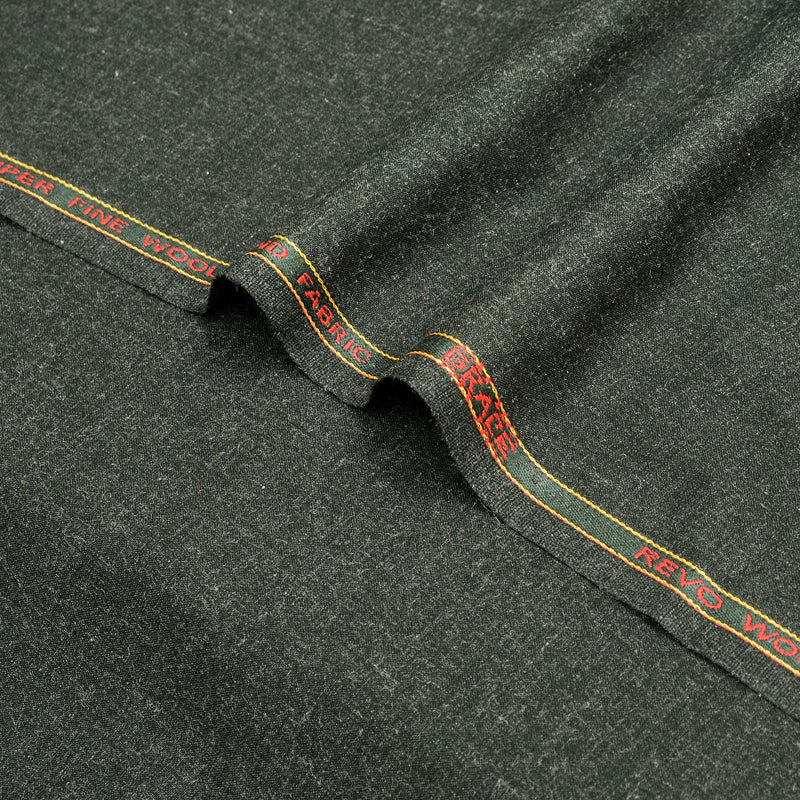 Grace Super Fine Wool Forest Green Unstitched Men’s Suiting Fabric