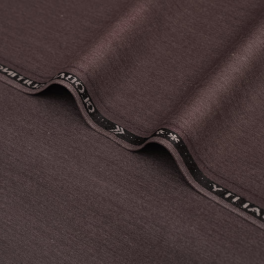 Obal Premium Dark Chocolate Brown Unstitched Men’s Suiting Fabric