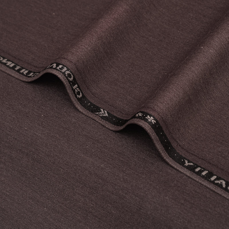 Obal Premium Dark Chocolate Brown Unstitched Men’s Suiting Fabric