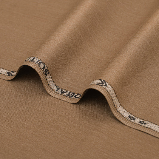 Obal Premium Sandy Brown Unstitched Men’s Suiting Fabric