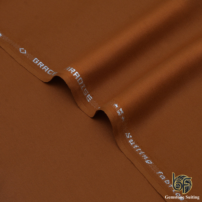 Feroza by Shaqaafah —Rich Chocolate Brown Premium Fabric-8