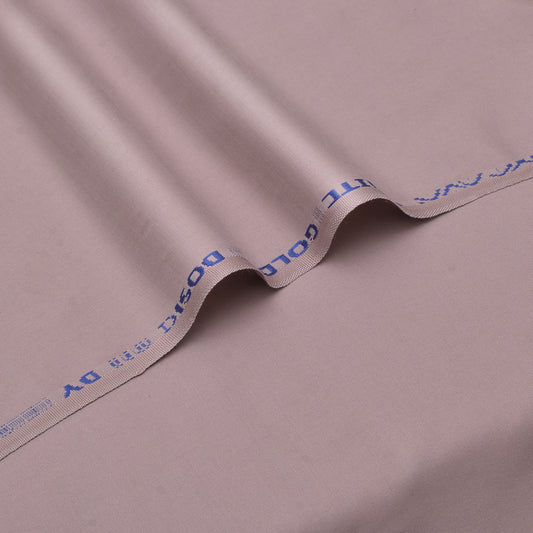Premium Beige Fabric with Blue Printed Branding – High-Quality Textile Material