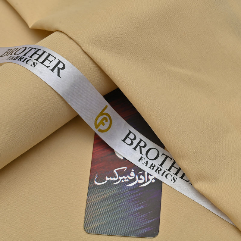 Classic Light Ochre Unstitched Wash & Wear Fabric for Men’s Suits-6