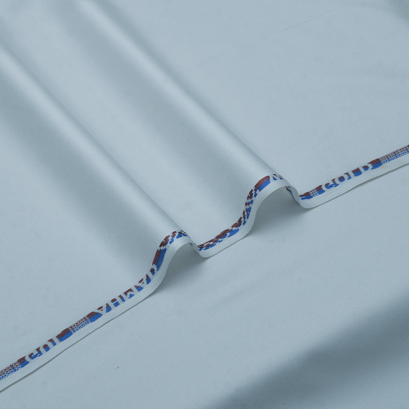 Premium Ice Blue Unstitched Men’s Wash & Wear Fabric