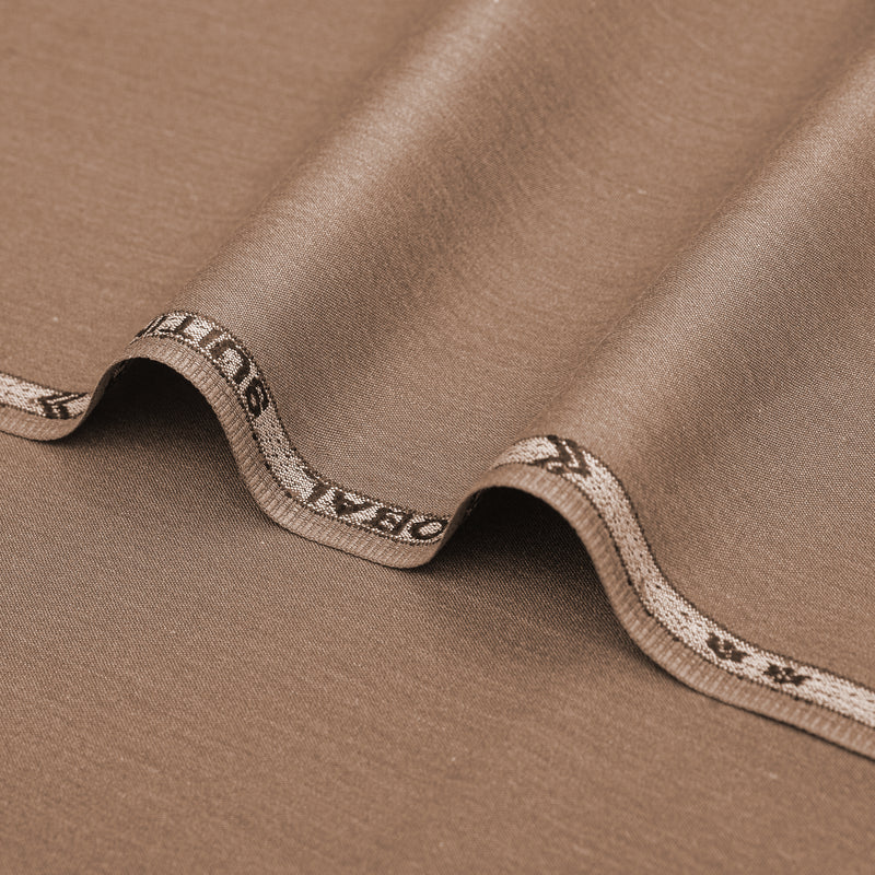 Obal Premium Taupe Brown Unstitched Men’s Suiting Fabric