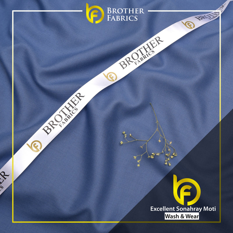 Brother Fabrics Excellent Sonahray Moti – Denim Blue Wash & Wear Fabric