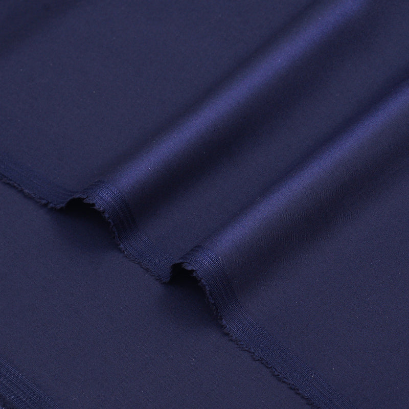 Premium Deep Navy Blue Unstitched Men’s Suiting Fabric