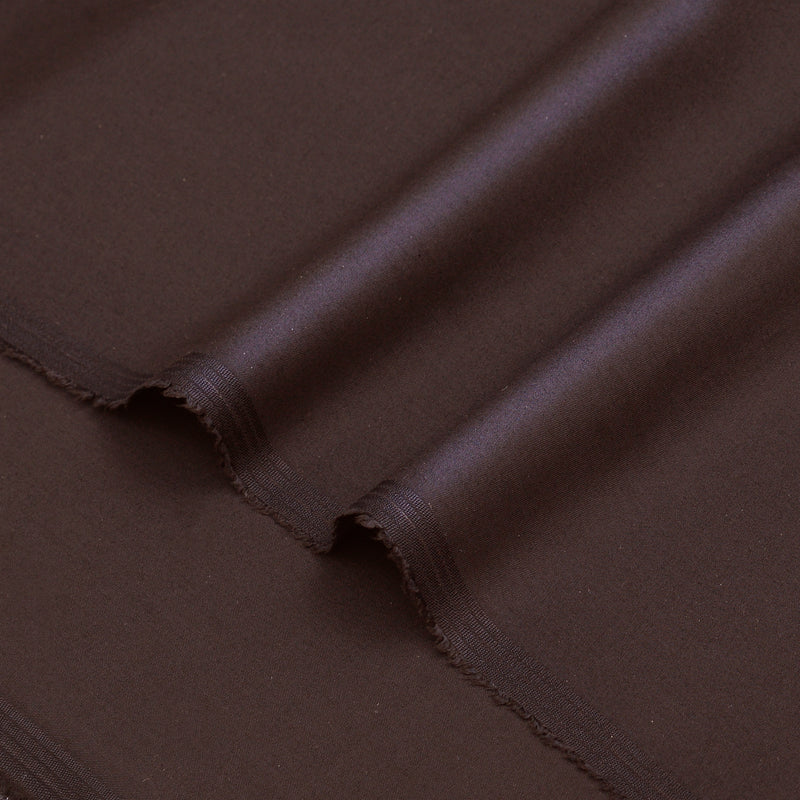 Premium Dark Espresso Unstitched Men’s Suiting Fabric