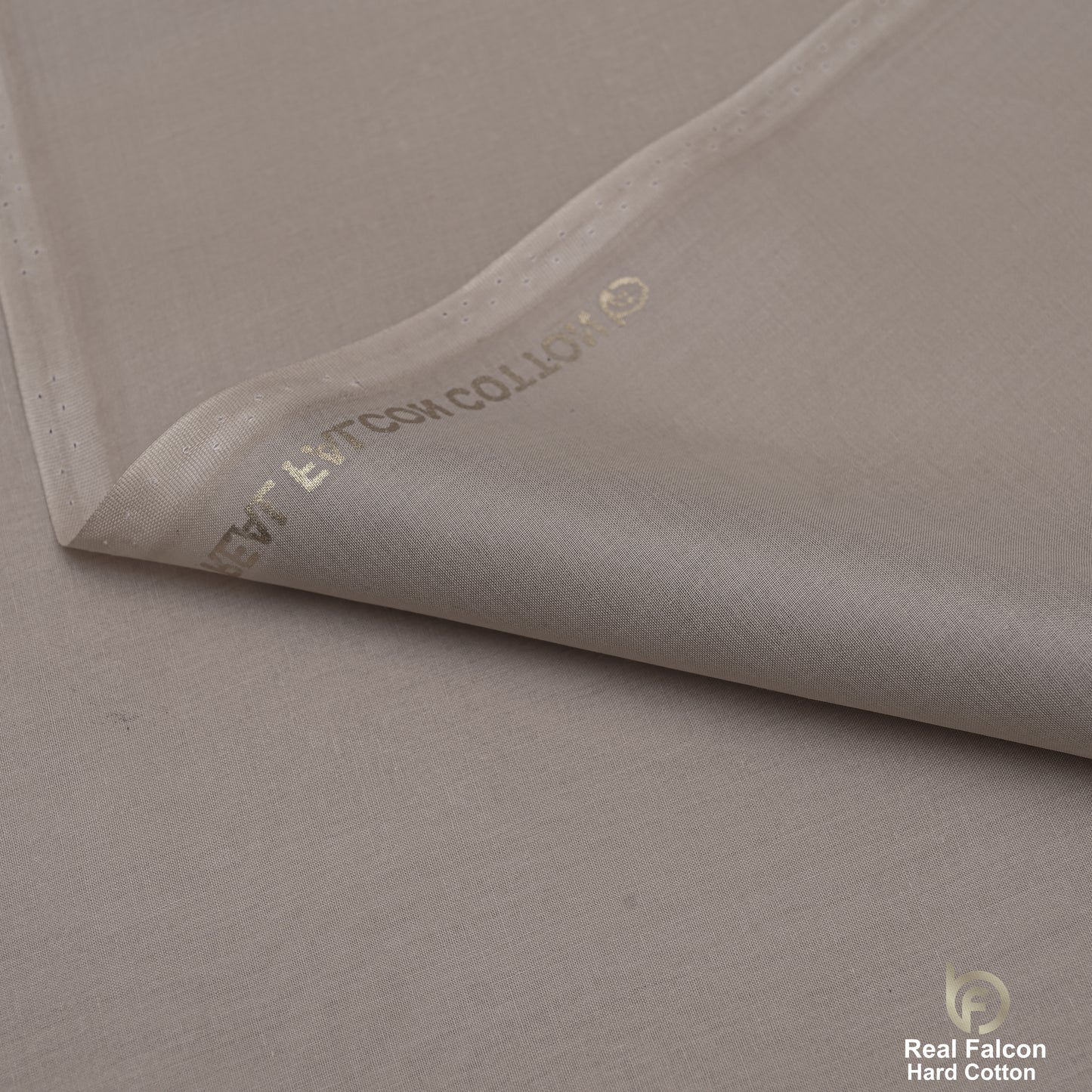 Real Falcon Hard Cotton Fabric – Premium Taupe/Grey Shade