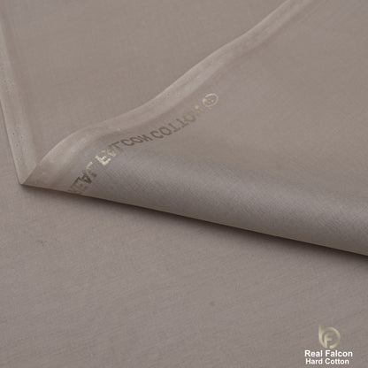 Real Falcon Hard Cotton Fabric – Premium Taupe/Grey Shade