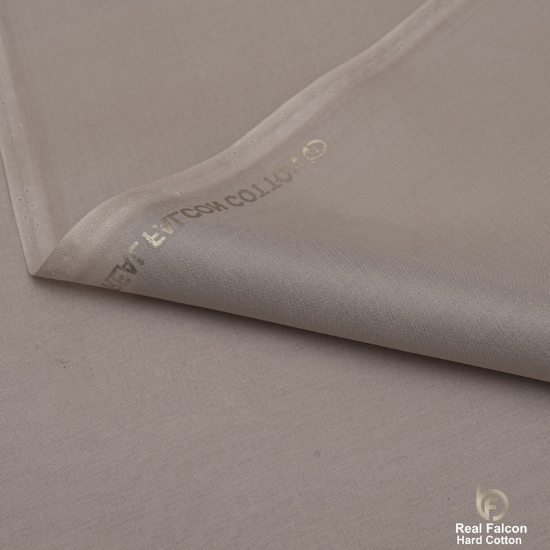 Real Falcon Hard Cotton Fabric – Premium Taupe/Grey Shade