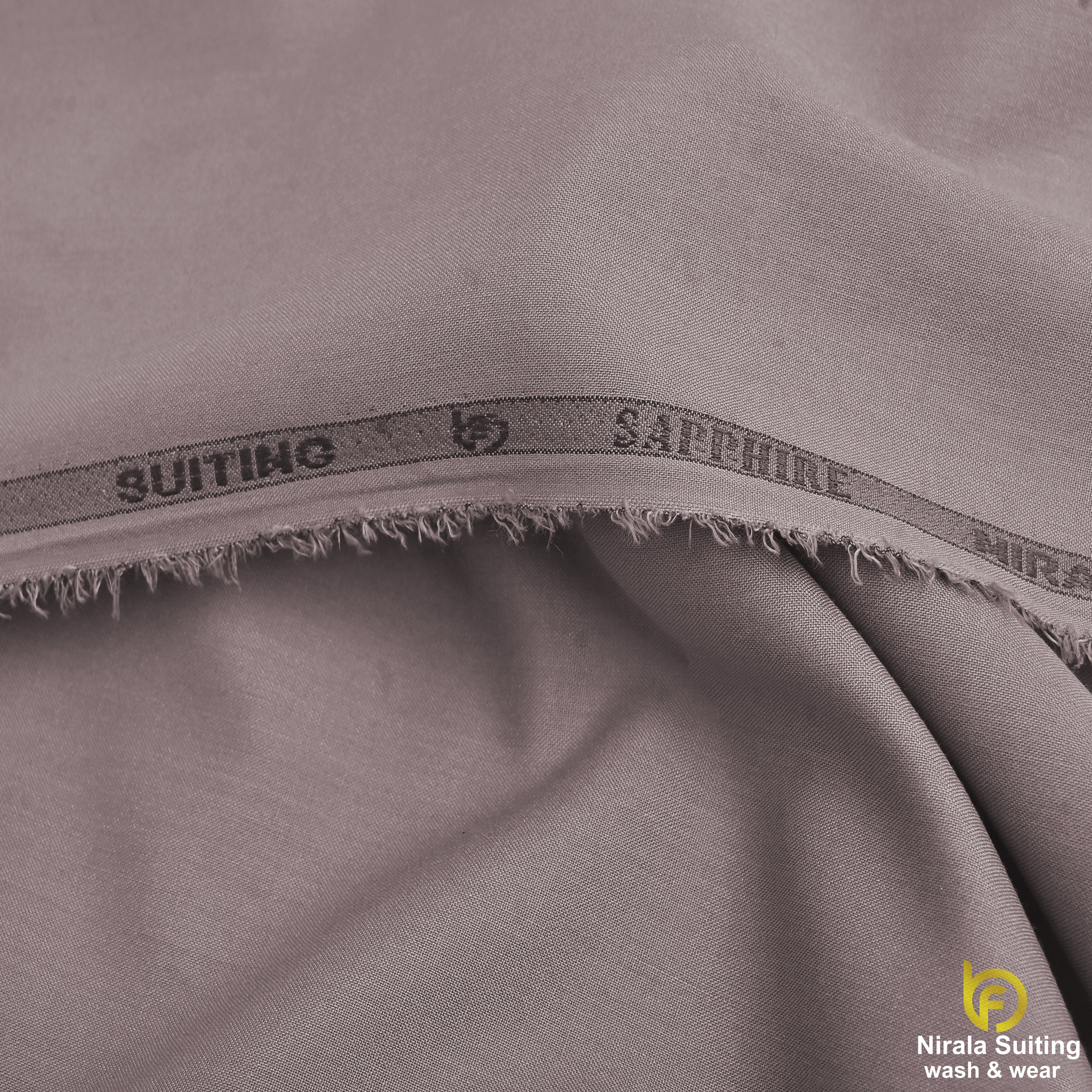 Brother Fabrics Nirala Suiting – Pearl Stone | Premium Wash & Wear Fabric