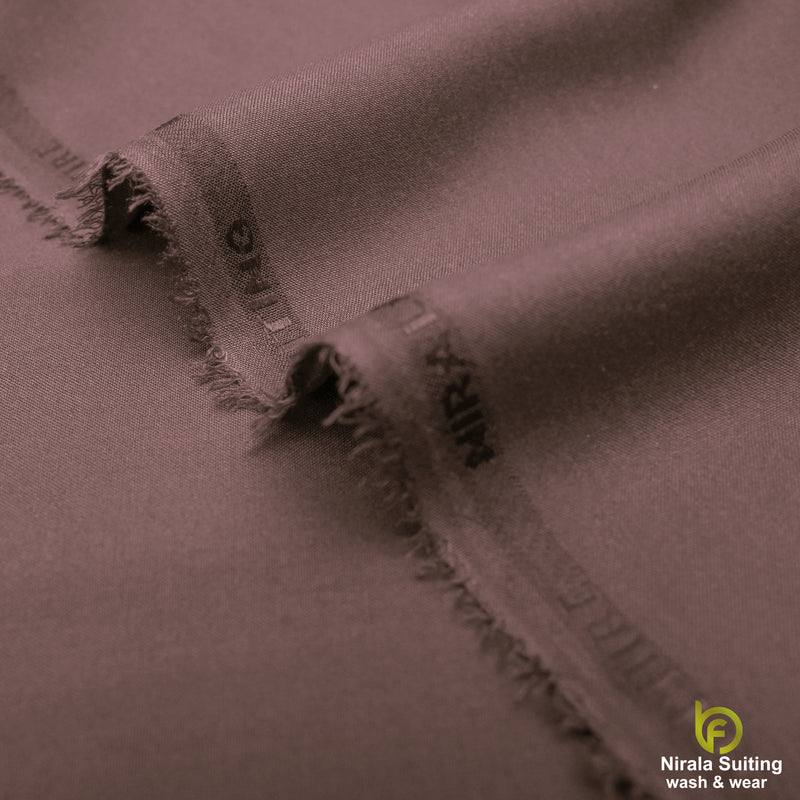 Brother Fabrics Nirala Gold – Walnut Brown | Premium Wash & Wear Fabric