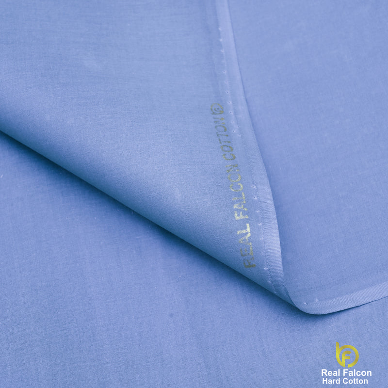 Brother Fabrics Real Falcon Hard Cotton – Sky Blue Premium Suiting Fabric