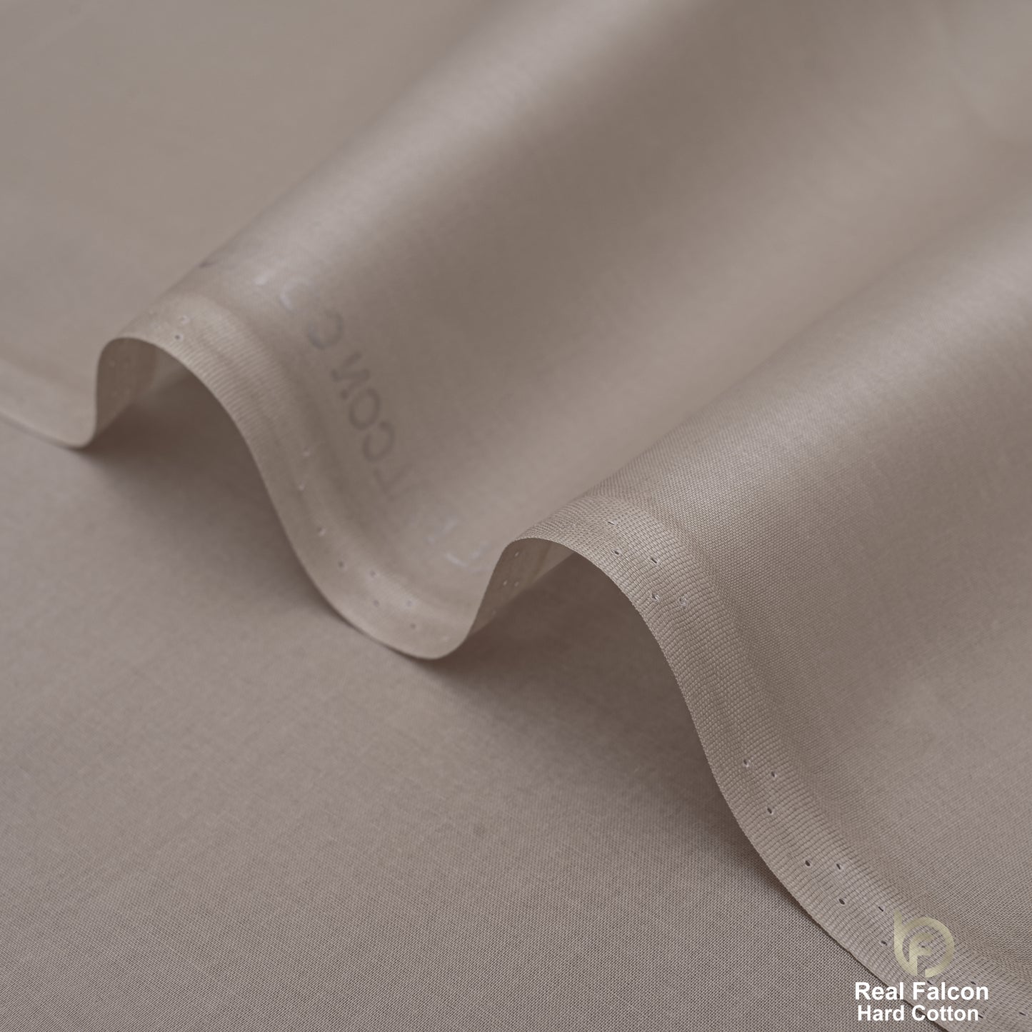 Real Falcon Hard Cotton Fabric – Premium Taupe/Grey Shade