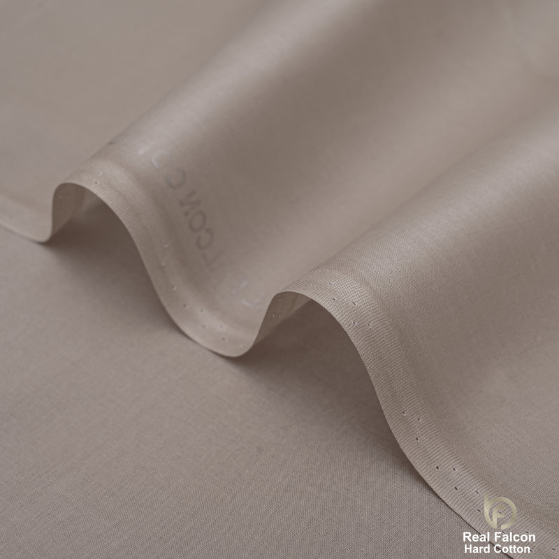 Real Falcon Hard Cotton Fabric – Premium Taupe/Grey Shade