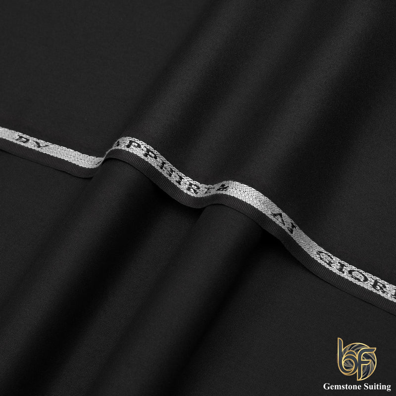 Midnight Black — Premium Formal Suiting Fabric-9