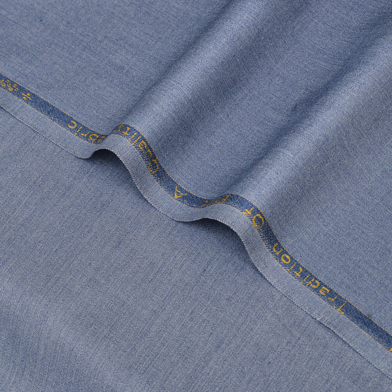 Brother Fabrics Premium Dusty Blue Unstitched Men’s Suiting Fabric