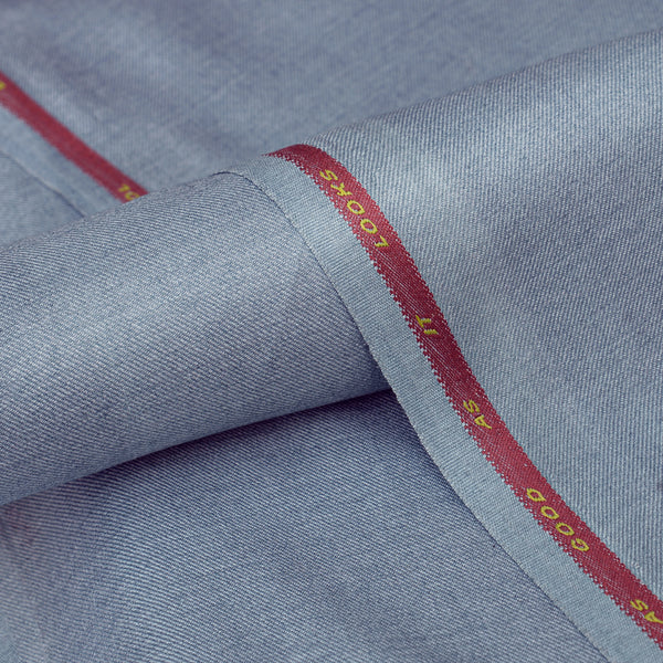 Executive Collection – Soft Greyish-Blue Unstitched Suit Fabric