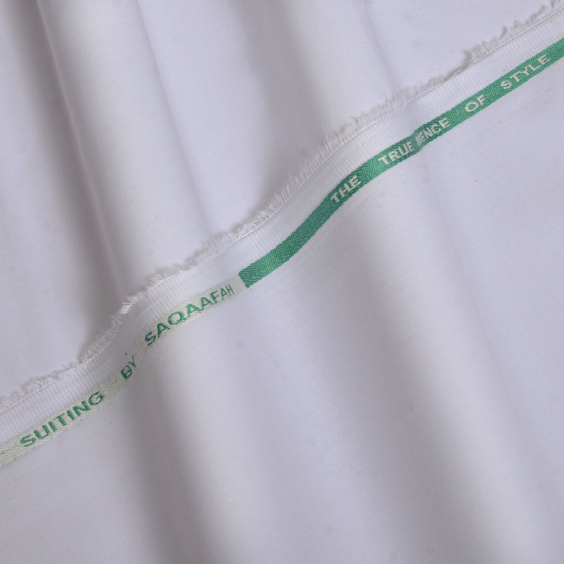 Elegant Crisp White Unstitched Fabric-11