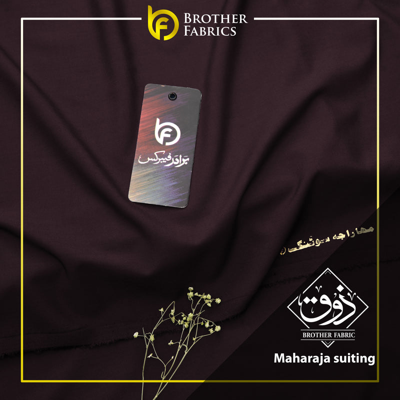 Brother Fabrics Maharaja Suiting – Imperial Burgundy Premium Wash & Wear Fabric