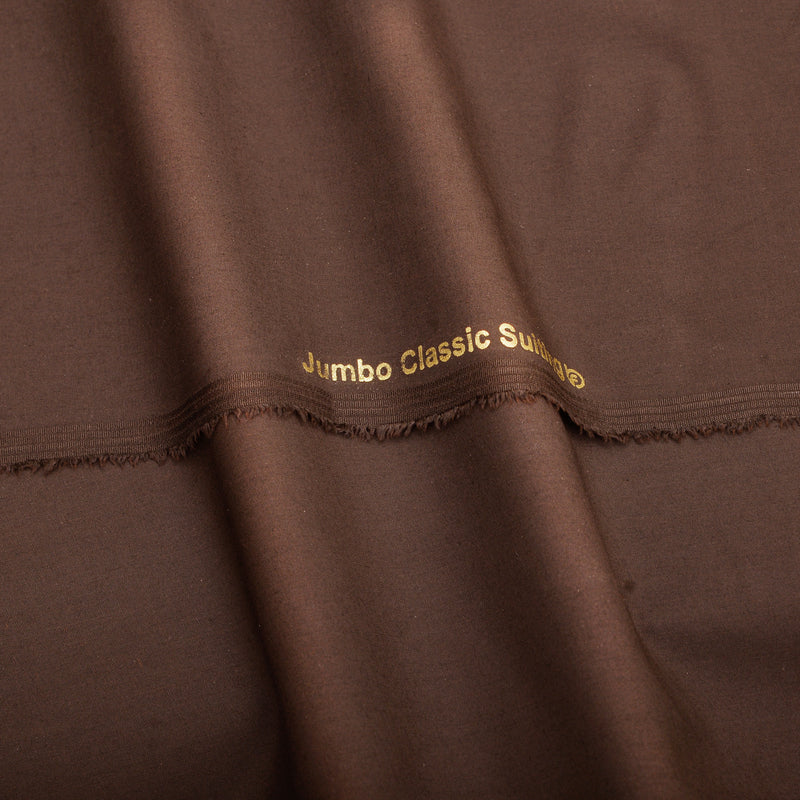 Premium Mahogany Brown Unstitched Men’s Suiting Fabric