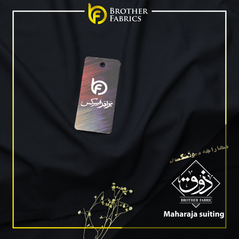 Maharaja Suiting – Brother Fabrics Imperial Midnight Black