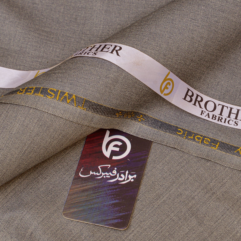 Twister Premium Warm Taupe Unstitched Men’s Suiting Fabric