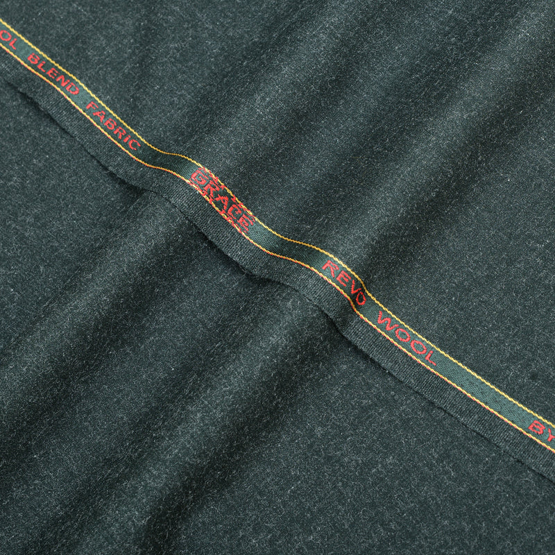 Grace Super Fine Wool Dark Teal Slate Unstitched Men’s Suiting Fabric