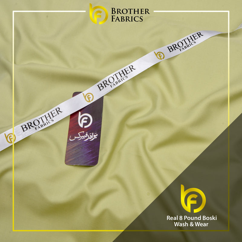 Premium Soft Olive Real 8 Pound Boski Wash & Wear Fabric | Brother Fabrics