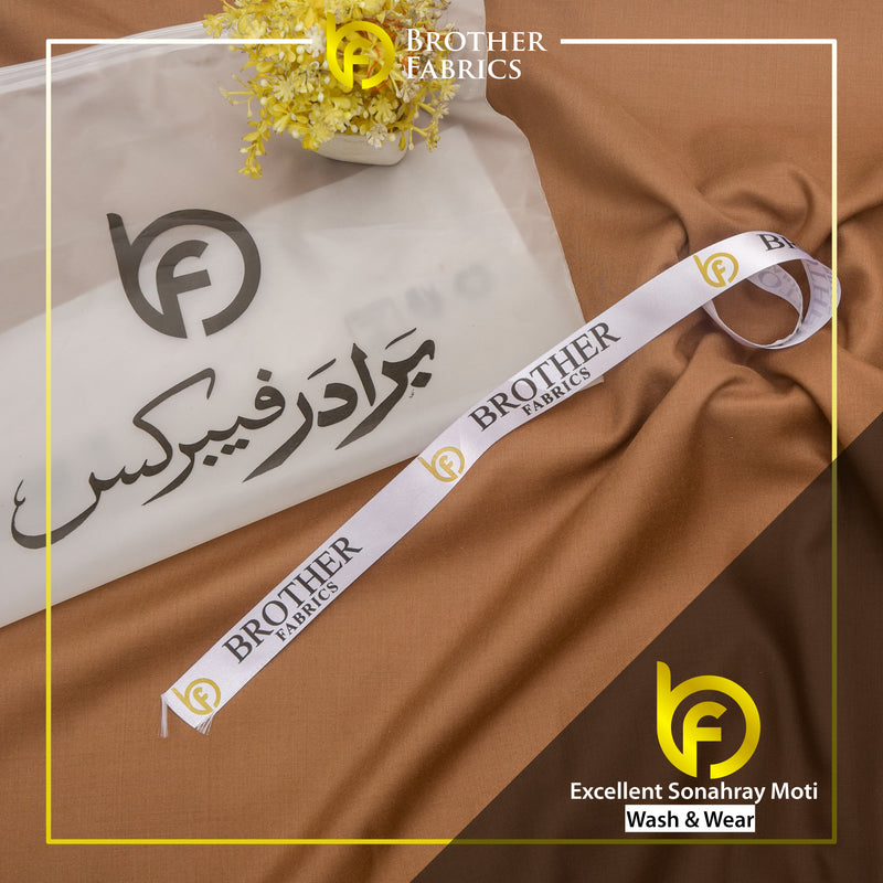 Brother Fabrics Excellent Sonahray Moti – Warm Camel Wash & Wear Fabric