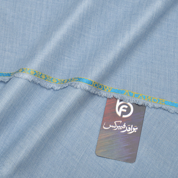 Sonata Premium Textured Light Sky Blue Unstitched Men’s Suiting Fabric
