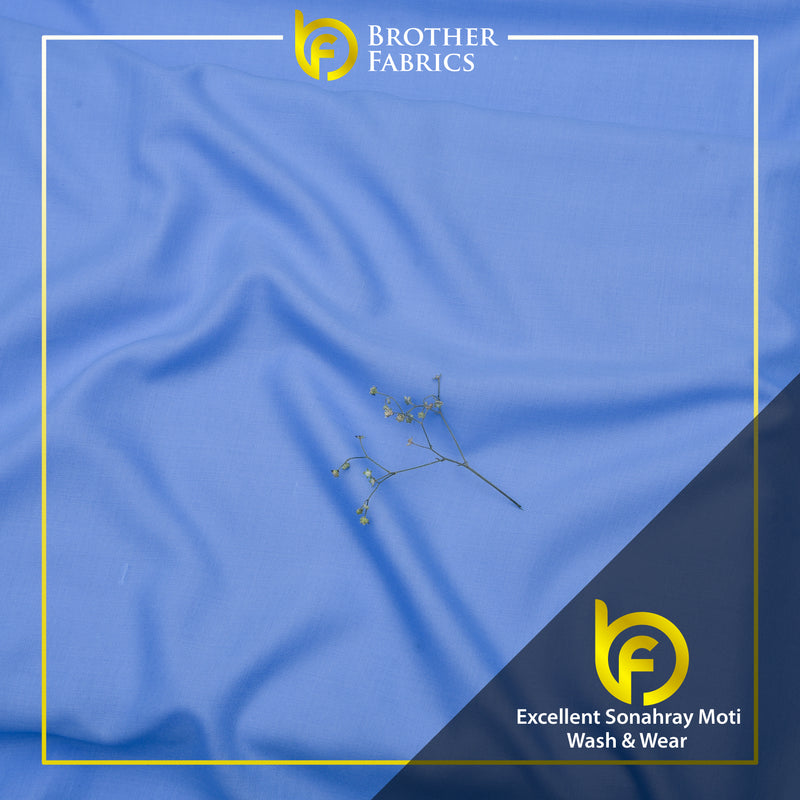 Brother Fabrics Excellent Sonahray Moti Wash & Wear – Sky Sapphire