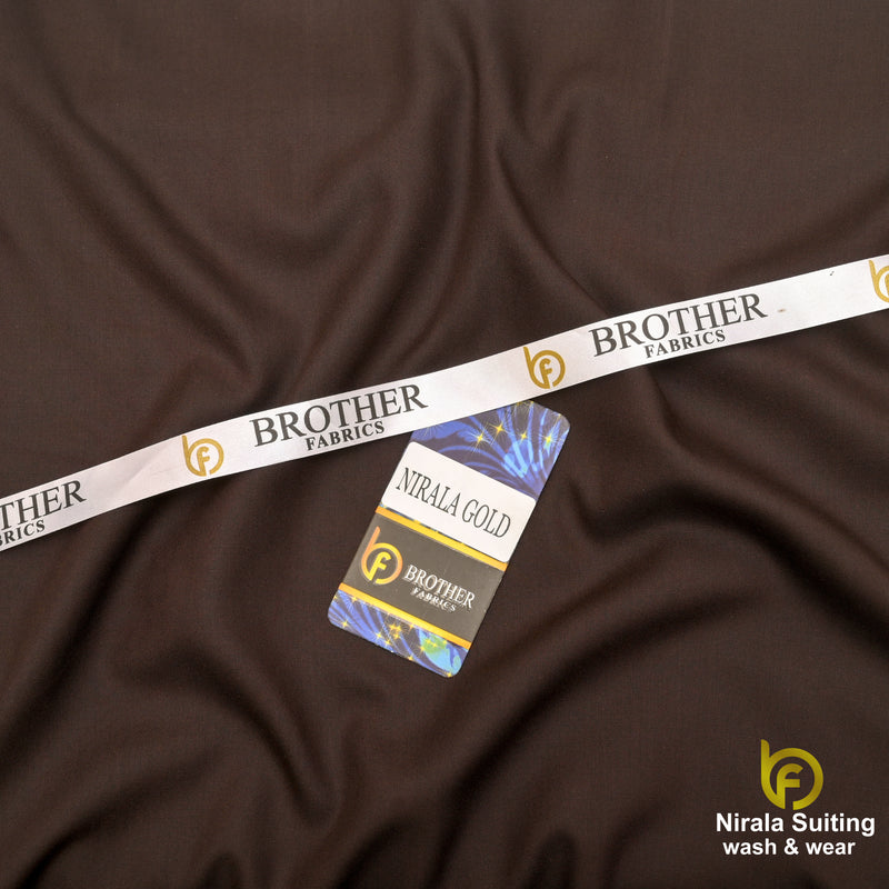 Brother Fabrics Nirala Gold – Imperial Mocha | Premium Wash & Wear Fabric