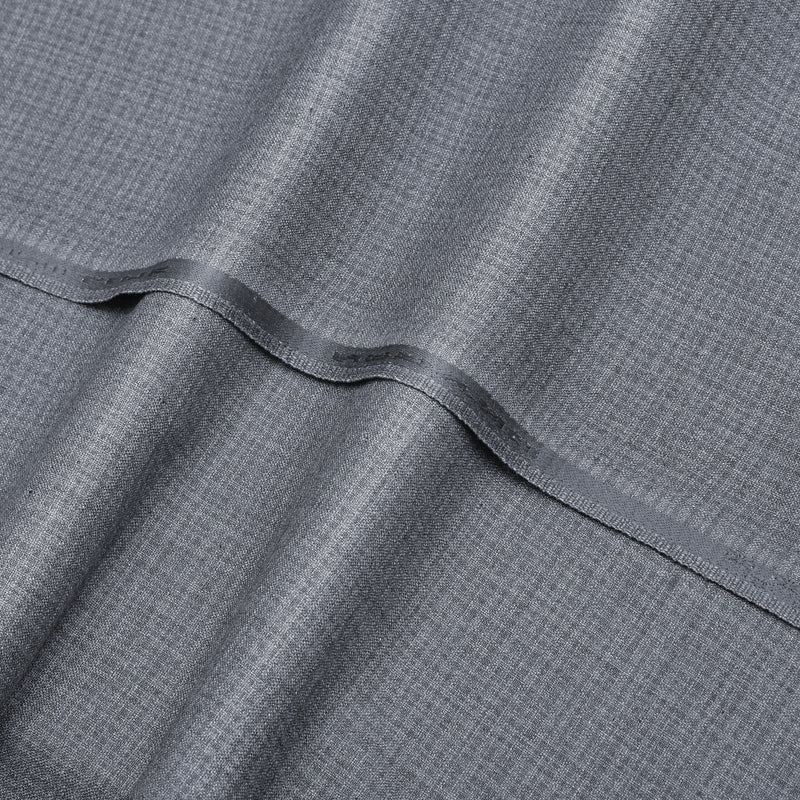 Premium Textured Medium Grey Unstitched Men’s Suiting Fabric
