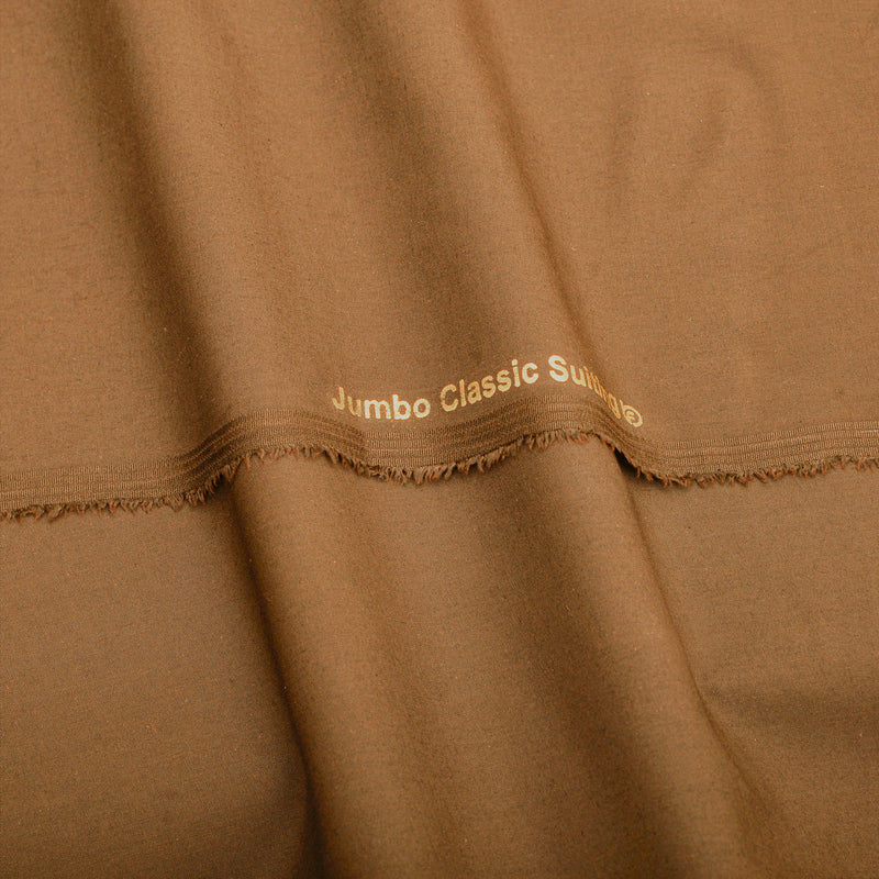 Premium Tobacco Brown Unstitched Men’s Suiting Fabric