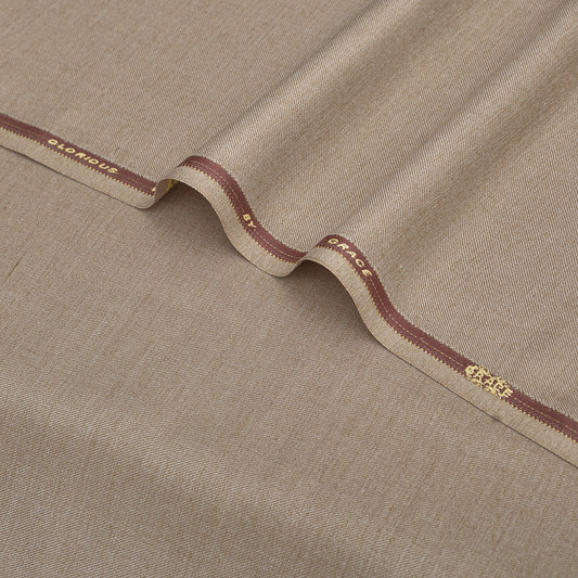 Brother Fabrics Glorious Wool Premium Sandy Beige Unstitched Men’s Suiting Fabric