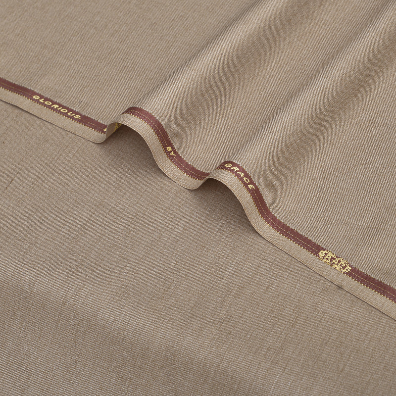 Brother Fabrics Glorious Wool Premium Sandy Beige Unstitched Men’s Suiting Fabric