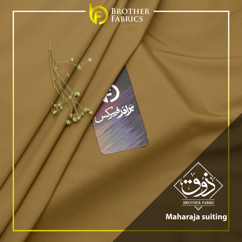 Maharaja Suiting Brother Fabrics – Desert Gold Khaki