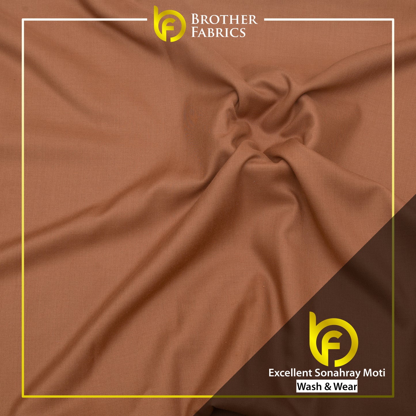 Brother Fabrics Excellent Sonahray Moti – Rustic Copper Wash & Wear Fabric