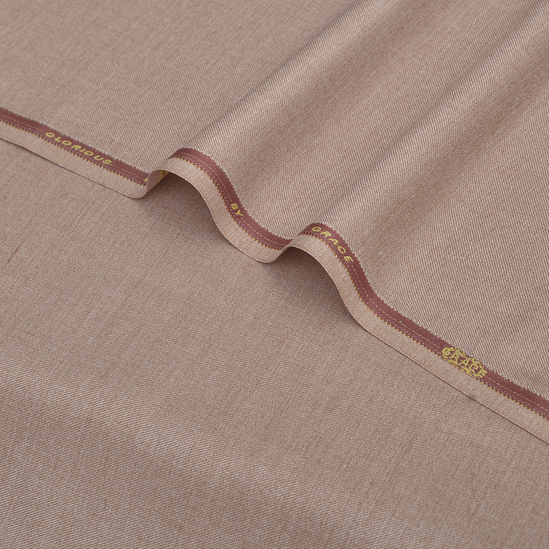 Brother Fabrics Premium Warm Beige Unstitched Men’s Suiting Fabric