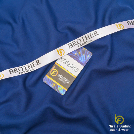 Brother Fabrics Nirala Gold – Royal Sapphire | Premium Wash & Wear Fabric