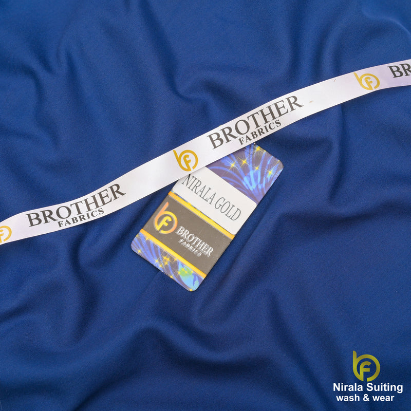 Brother Fabrics Nirala Gold – Royal Sapphire | Premium Wash & Wear Fabric