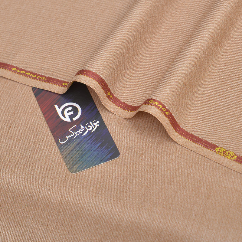 Grace Glorious Premium Warm Beige Unstitched Men’s Suiting Fabric