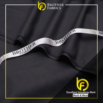 Brother Fabrics Excellent Sonahray Moti – Classic Black Wash & Wear Fabric