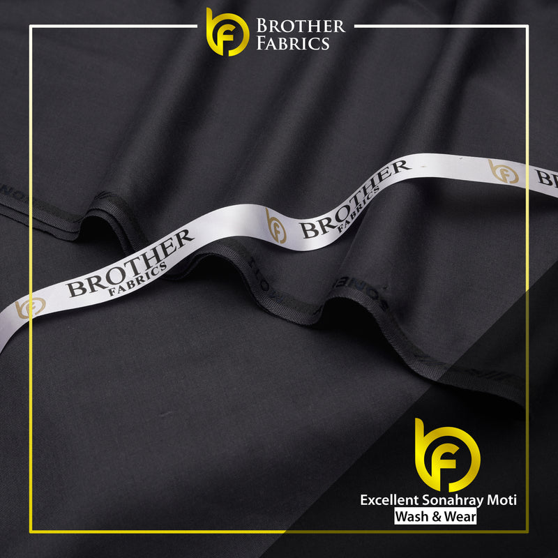 Brother Fabrics Excellent Sonahray Moti – Classic Black Wash & Wear Fabric