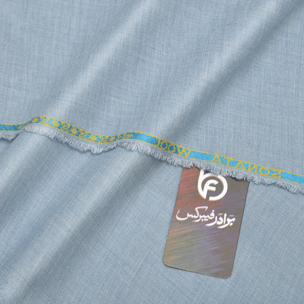 Sonata Premium Textured Sky Blue Unstitched Men’s Suiting Fabric