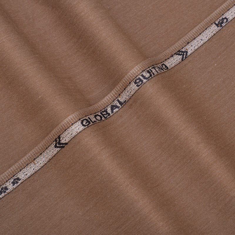 Obal Premium Rich Warm Brown Unstitched Men’s Suiting Fabric