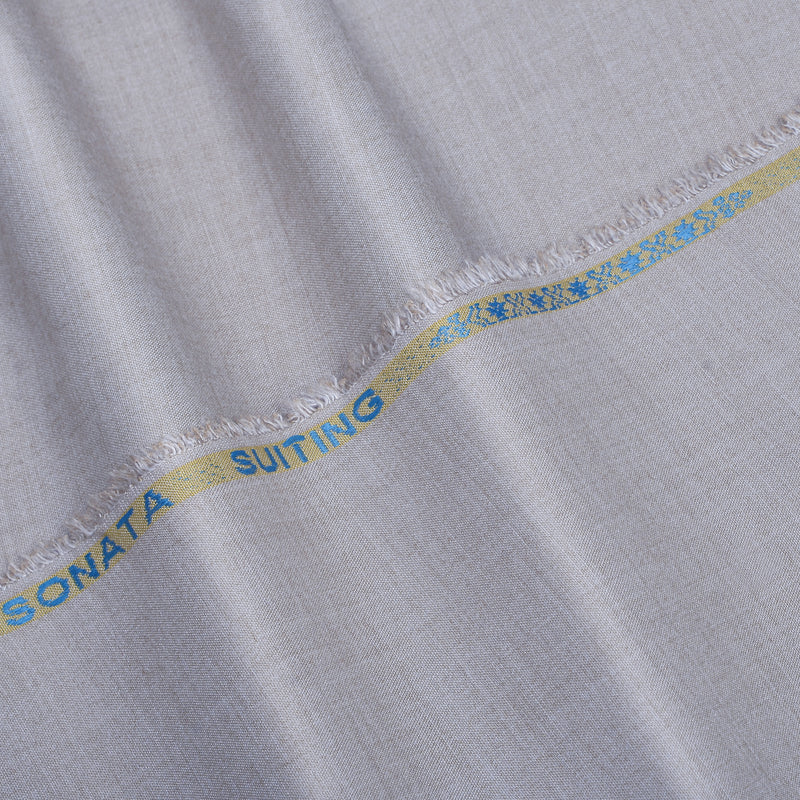 Sonata Premium Textured Ash Grey Unstitched Men’s Suiting Fabric