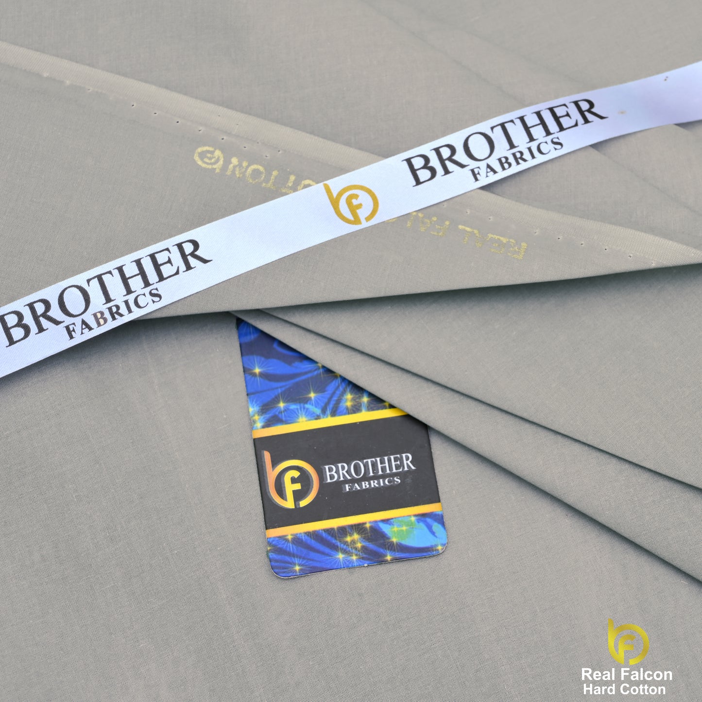 Brother Fabrics Real Falcon Hard Cotton – Stone Grey Premium Suiting Fabric